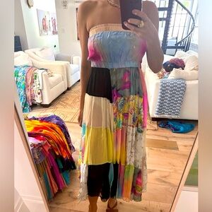 Vintage Tracy Feith Collection patchwork dress